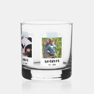 Vaso De Whiskey Regalo del abuelo del día del padre con estilo de