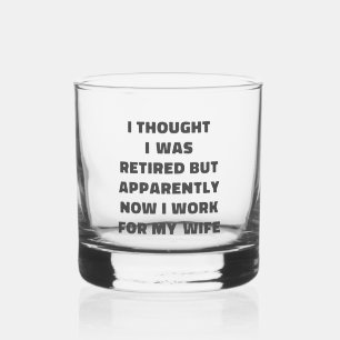 Vaso De Whiskey Regalo divertido de jubilación para esposo esposa 