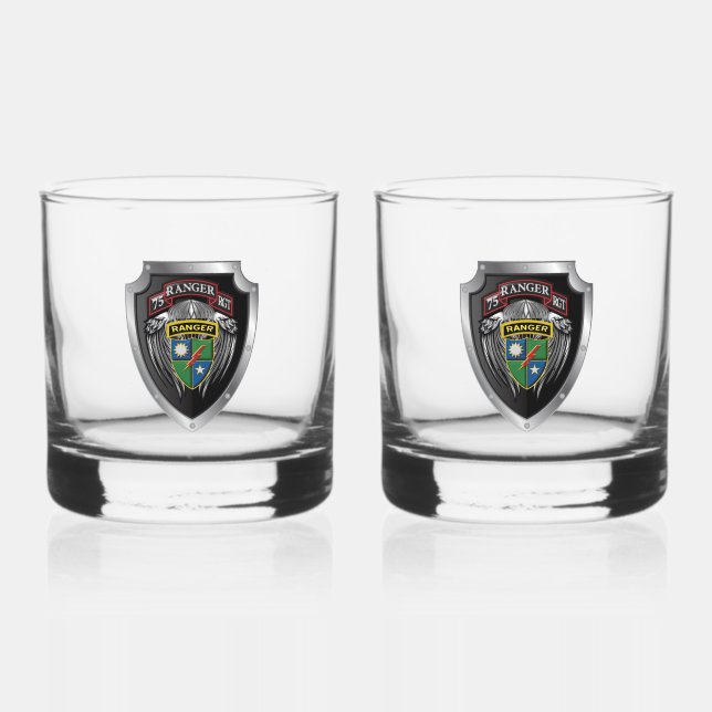 Vaso De Whiskey Regimiento Ranger 75 (Anverso)