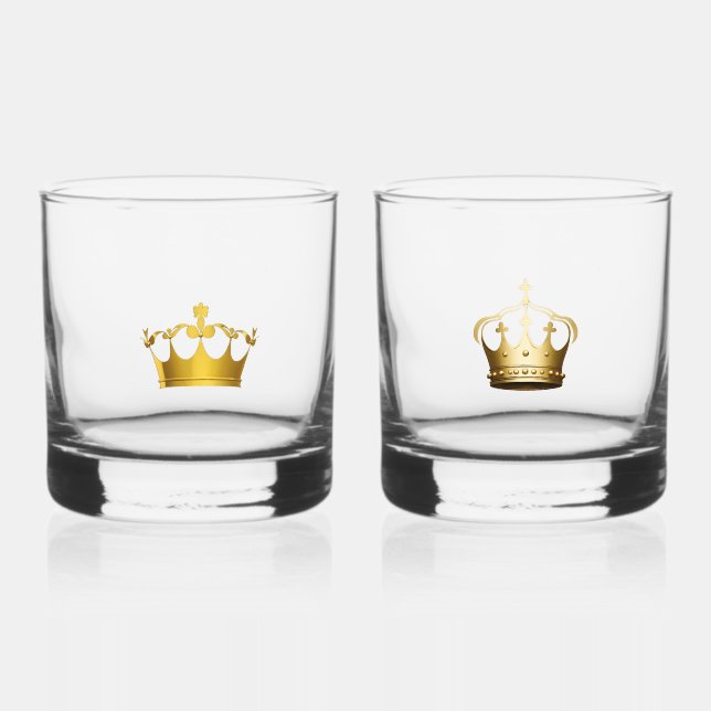 Vaso De Whiskey Reina del rey (Anverso)