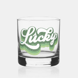 Vaso De Whiskey Retro Lucky Guay St Patrick's Day