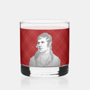 Vaso De Whiskey Robert Burns Red Tartan