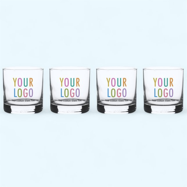 Vaso De Whiskey Roca Gafas de bolas flotantes de Whiskey Conjunto  (MISOOK 12 oz Rocks Glass Set of 4 with Logo)