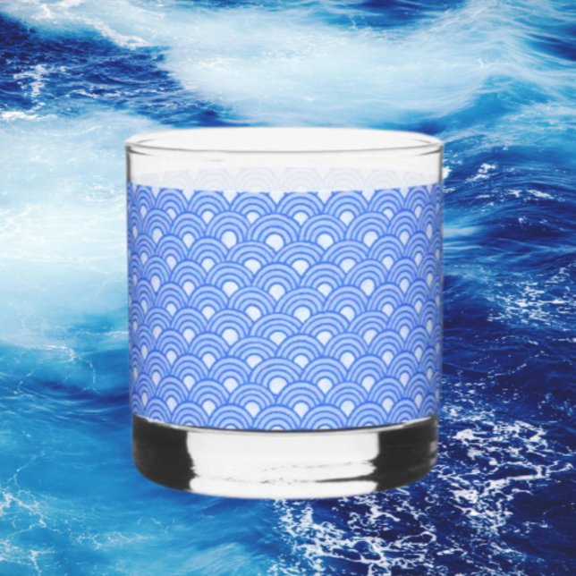 Vaso De Whiskey Rocas de Escamas Cerúleas Vidrio (Subido por el creador)