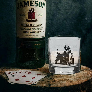 Vaso De Whiskey Rocas de Whiskey Navidades de Perro Scotty Persona