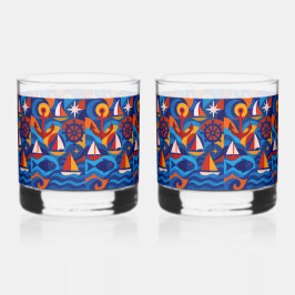 Vaso De Whiskey 🌊 Rocas "El extremo profundo" (Par)