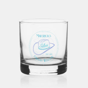 Vaso De Whiskey Rocas Retro Cowgirl Saloon Drinkware
