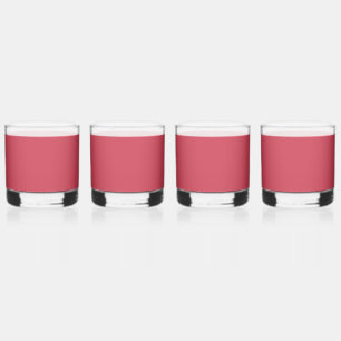 Vaso De Whiskey Rojo ladrillo (color sólido)