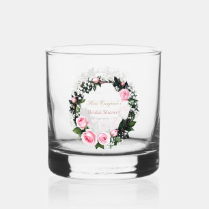 Vaso De Whiskey Romance sonrojado: Lluvia de regalos nupciales de