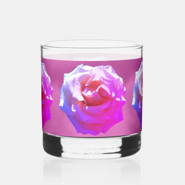 Vaso De Whiskey Rosa Rubor de Miami (Anverso)