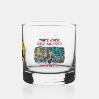 VASO DE WHISKEY SALA DE SITUACIÓN DE LA CASA BLANCA