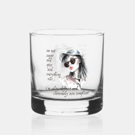 Vaso De Whiskey Salado y desafiante