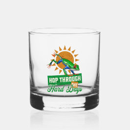 Vaso De Whiskey Saltar a través de los días difíciles Rana arboríc
