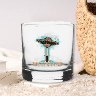 Vaso De Whiskey Saucer volador de estilo de los años 60