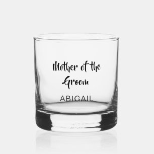 Vaso De Whiskey Script Personalizado Madre del Novio Boda