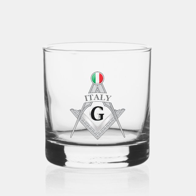 Vaso De Whiskey señal de la masonería italiana (Anverso)