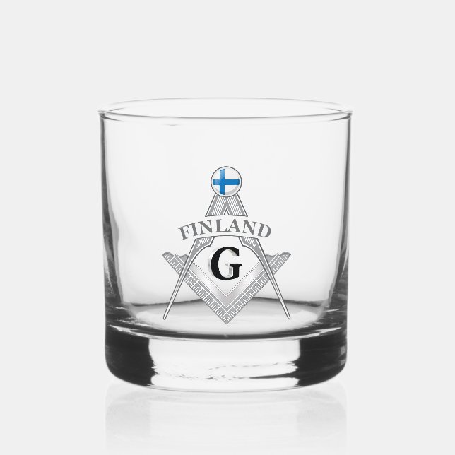 Vaso De Whiskey señal de masonería finlandesa (Anverso)