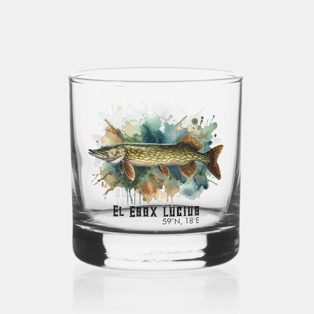 Vaso De Whiskey Serie de Acuarela: Lucio (Anverso)