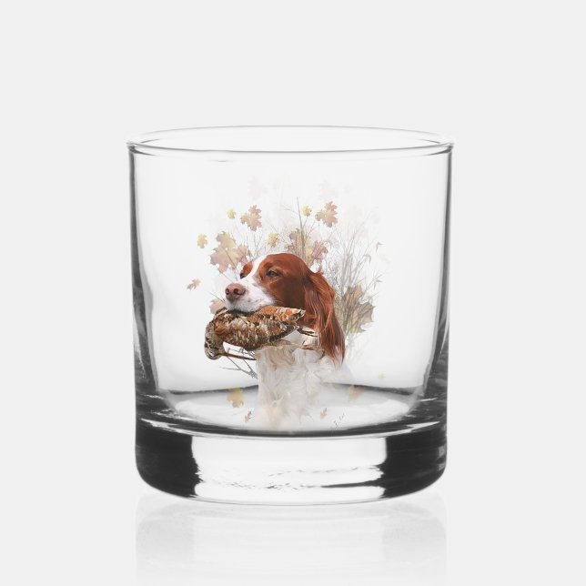 Vaso De Whiskey Setter , caza de leña (Anverso)