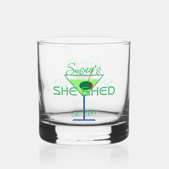 Vaso De Whiskey Shed Pub Rocks Whiskey Glasses Drinkware (Anverso)