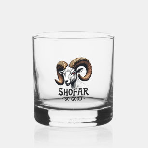 Vaso De Whiskey Shofar tan buena cabra judía Hanukkah Amantes