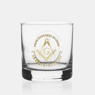 Vaso De Whiskey Símbolo de masonería