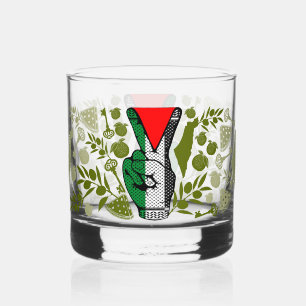 Vaso De Whiskey Símbolo de triángulo rojo de resistencia de mano d