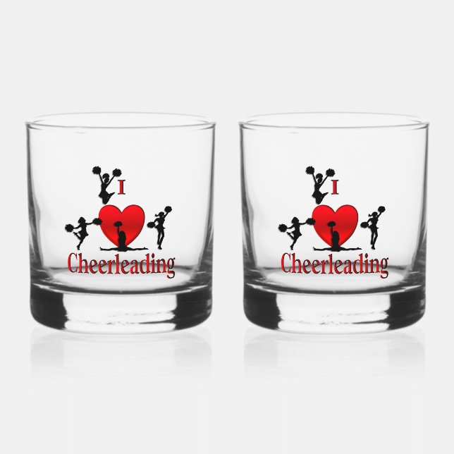 Vaso De Whiskey Singular animadora de corazón (Anverso)