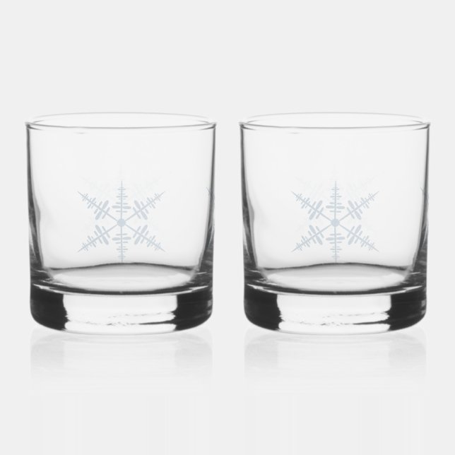 Vaso De Whiskey Snowflake (Anverso)
