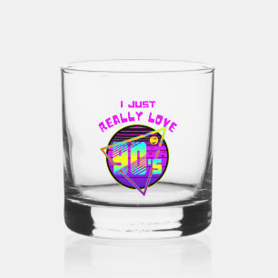 VASO DE WHISKEY SÓLO REALMENTE AMO LOS 90