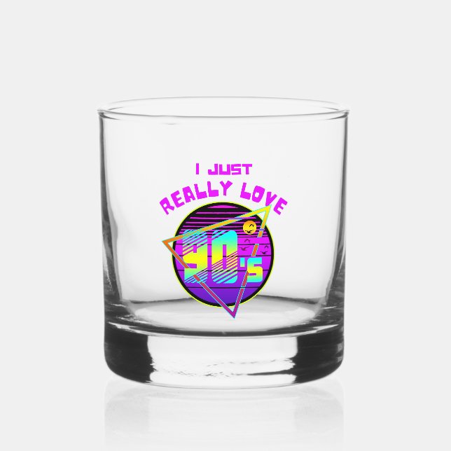 VASO DE WHISKEY SÓLO REALMENTE AMO LOS 90 (Anverso)