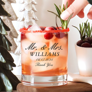 Vaso De Whiskey Sr. Elegant Custom Wedding Gracias