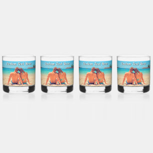 Vaso De Whiskey Sube Tu Propia Foto Agregar Texto Personalizado Pe