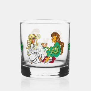 Vaso De Whiskey Suerte de los amantes celtas irlandeses