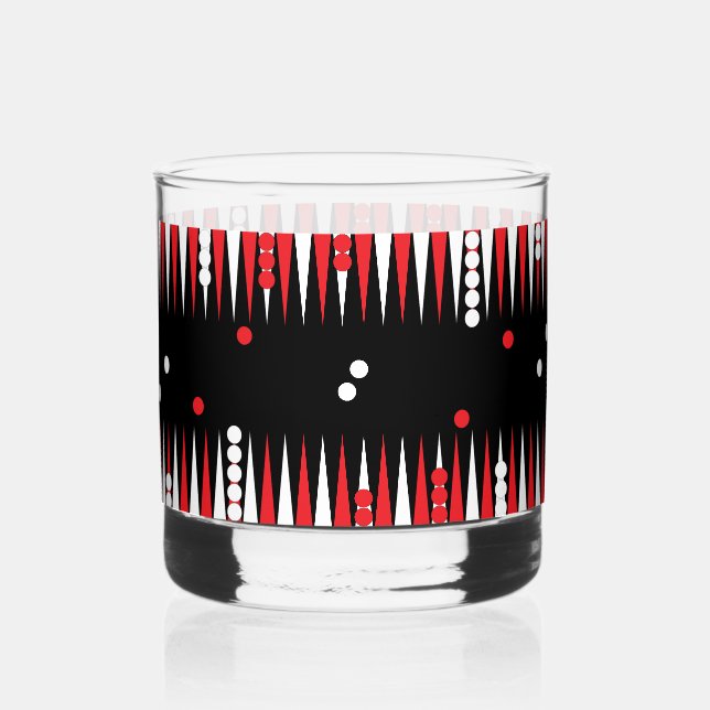Vaso De Whiskey Tablero de Backgammon (Anverso)