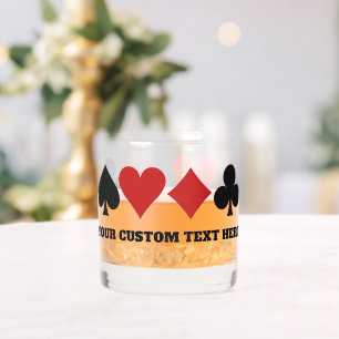 Vaso De Whiskey Tarjeta de jugador de texto personalizado