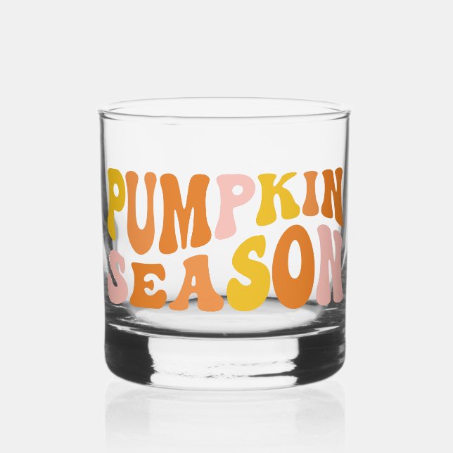 Vaso De Whiskey Temporada de calabaza (Anverso)
