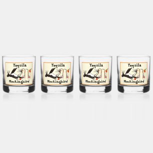 Vaso De Whiskey Tequila Mockingbird chiste Drinkware Set
