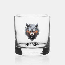 Vaso De Whiskey The Wolf Personalized