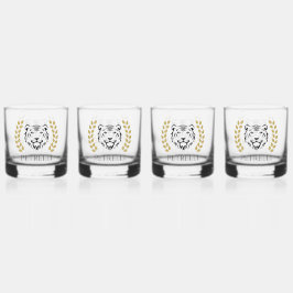 Vaso De Whiskey tigre y Laurels