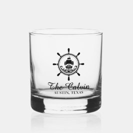 Vaso De Whiskey Timón de barco recuerdo