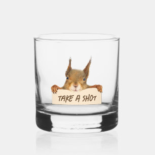 Vaso De Whiskey Toma Un Personalizable Gracioso De La Cara De La A