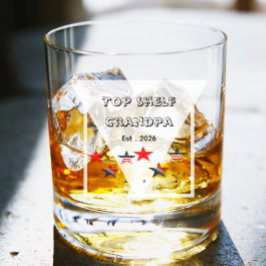 Vaso De Whiskey Top Shelf grandpa Engraved Fashion