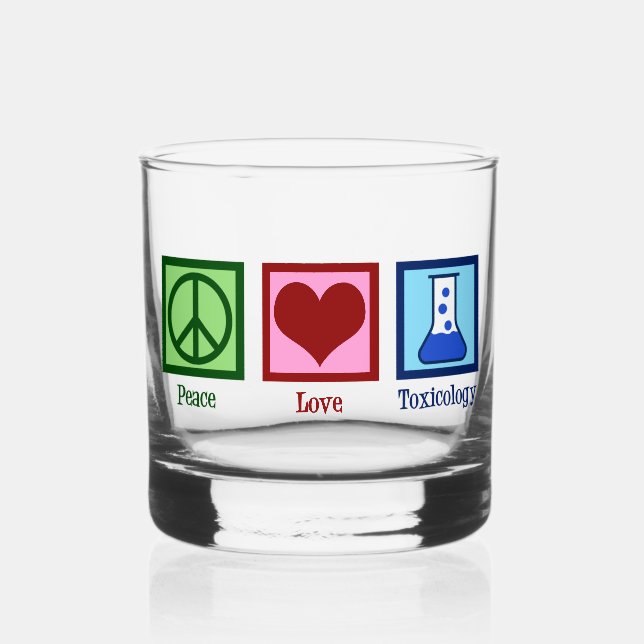 Vaso De Whiskey Toxicología de Amor por la Paz Toxicólogo Cuerdo (Anverso)