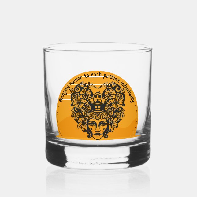 Vaso De Whiskey Traer humor a cada paciente individualmente (Anverso)