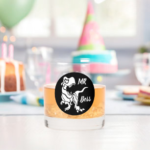 Vaso De Whiskey Trex blanco el jefe Dino