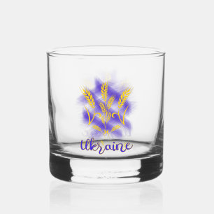 Vaso De Whiskey tridente ucraniano hecho de espiga de trigo