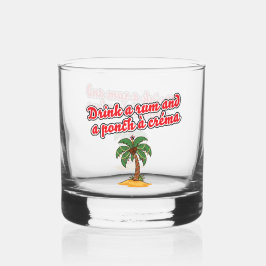 Vaso De Whiskey Trini Christmas Cocktail Glass