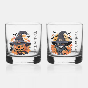Vaso De Whiskey Triste y espeluznante truco o trato de Halloween