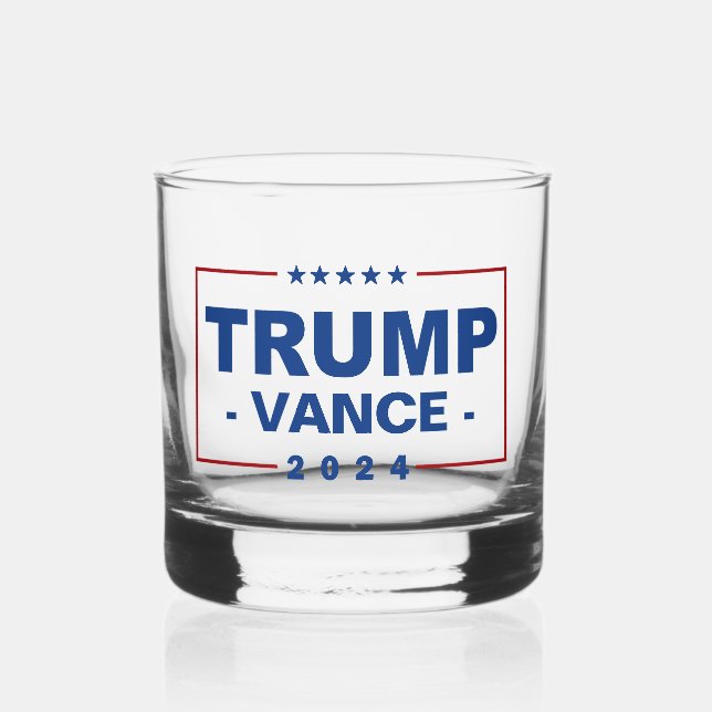 VASO DE WHISKEY TRUMP VANCE 2024 (Anverso)